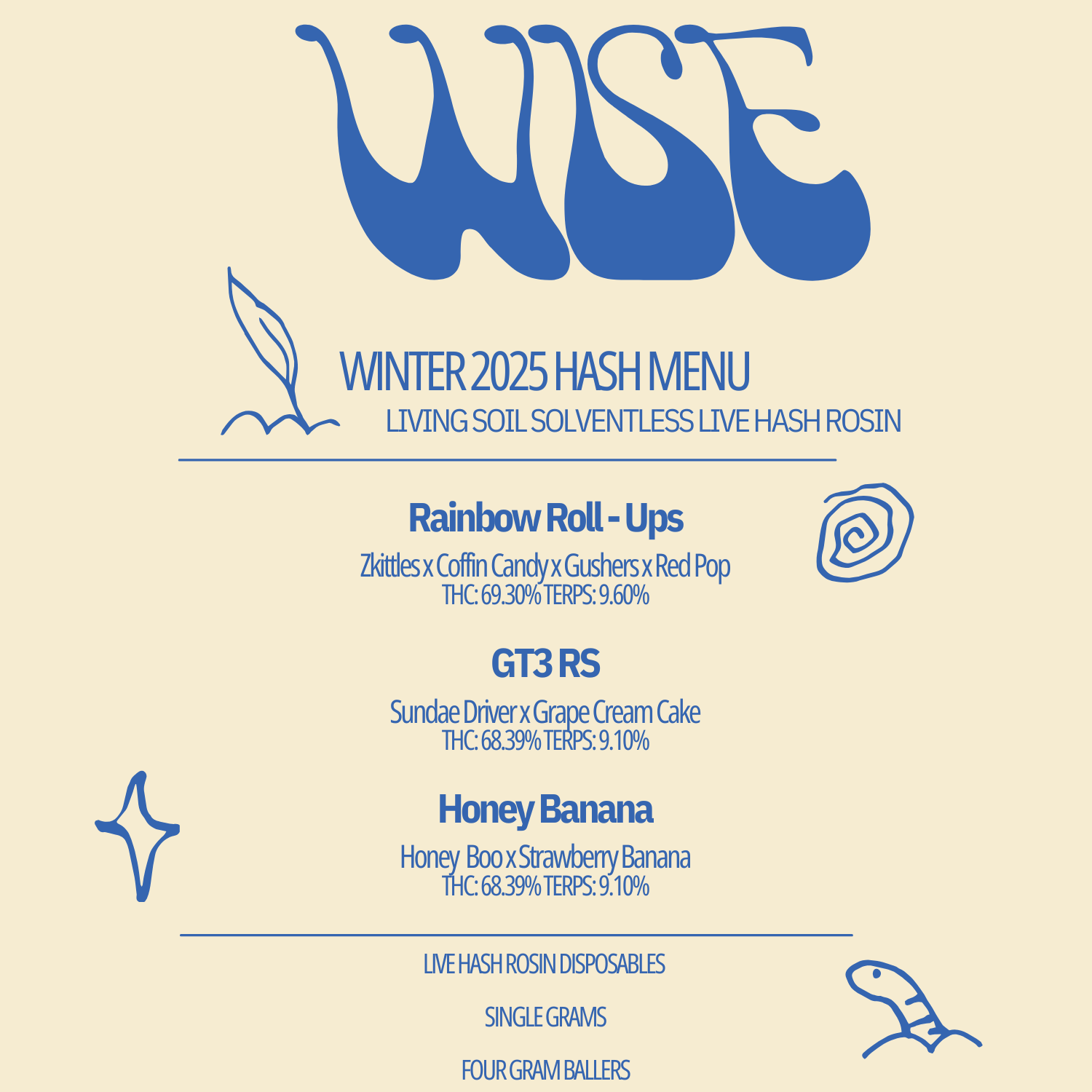Wise Winter menu